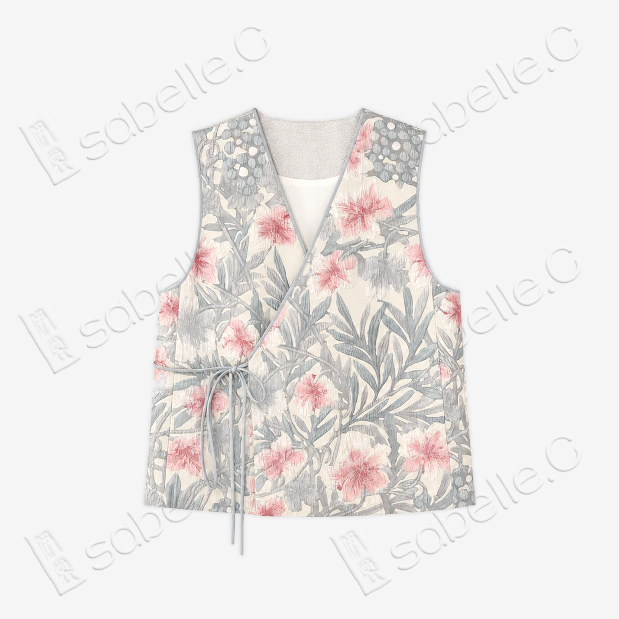 Silk Heavy‑Jacquard Waistcoat - 「汀蘭綺絮」真絲重提花馬甲