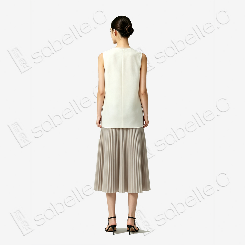 Silk Heavy‑Jacquard Waistcoat - 「汀蘭綺絮」真絲重提花馬甲