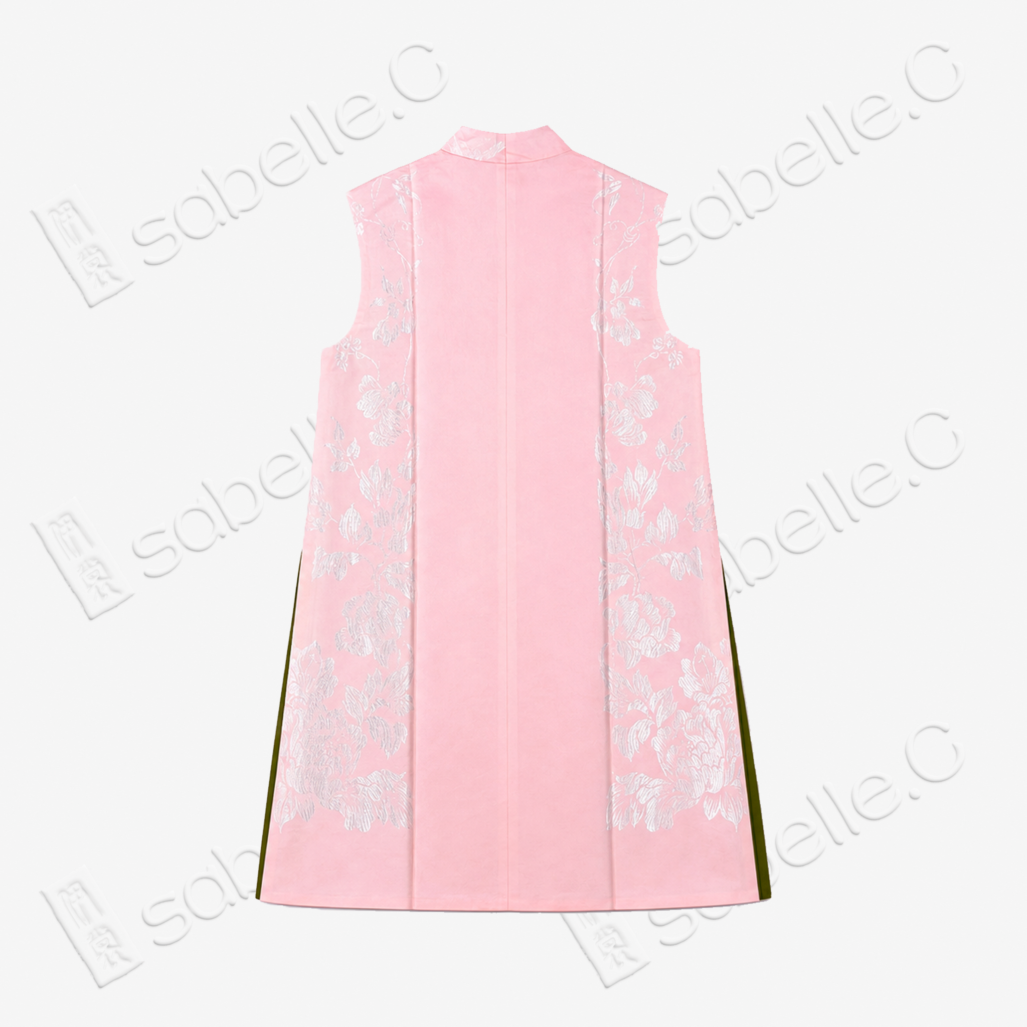 Vintage Silk Vest - 「桃月芳翎」古董真絲馬甲