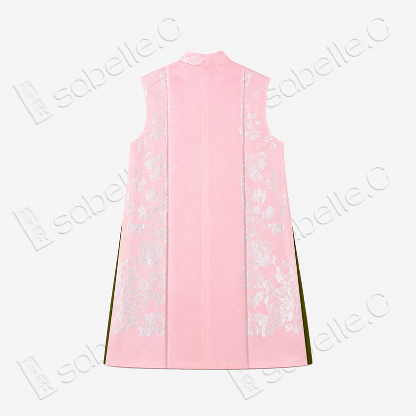 Vintage Silk Vest - 「桃月芳翎」古董真絲馬甲