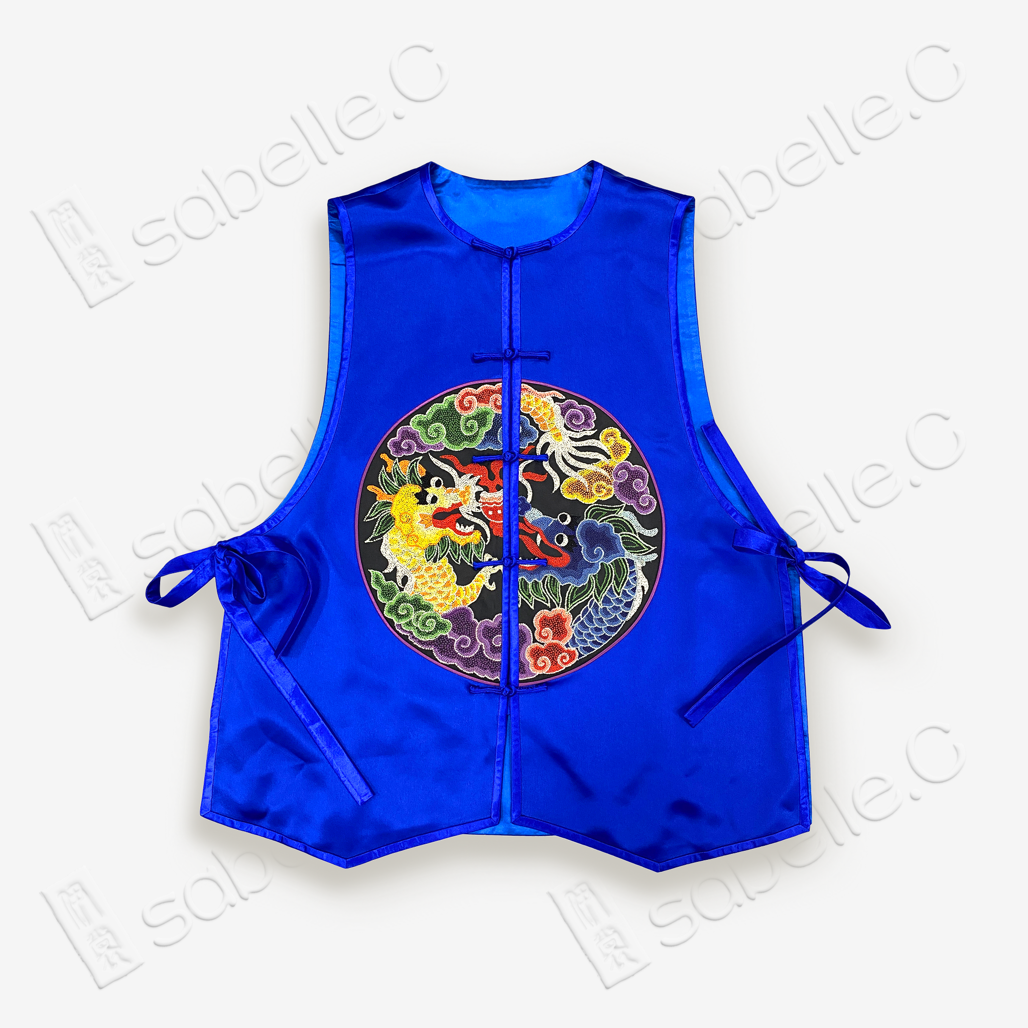 Chinese Dazi Embroidered Vest