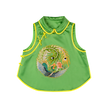 Emerald Green Circular Phoenix Vintage Embroidered Silk Waistcoat - 「翠碧團鳳」真絲老繡馬甲