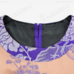 Apricot Base Violet Plumage Vintage Silk Satin Waistcoat - 「杏底紫翎」真絲老緞馬甲