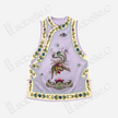 Lilac Purple Phoenix Vintage Embroidered Vintage Silk Satin Waistcoat - 「煙紫丹鳳」老繡真絲老緞馬甲