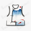 Landscape‑Koi Hand‑Embroidered Waistcoat - 手工刺繡馬甲