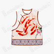 Landscape‑Koi Hand‑Embroidered Waistcoat - 手工刺繡馬甲