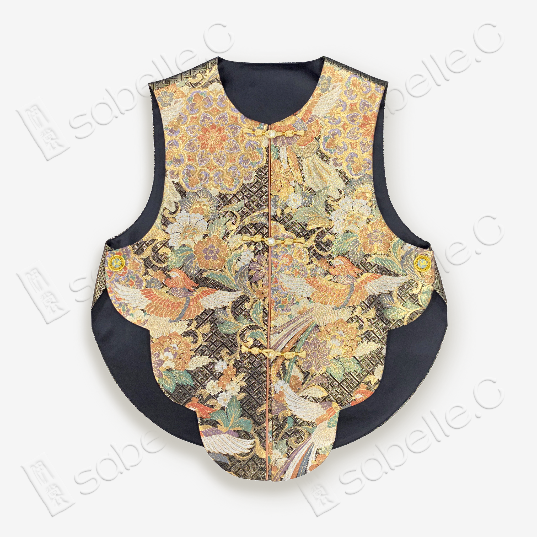 Chinese Tang Brocade Vest