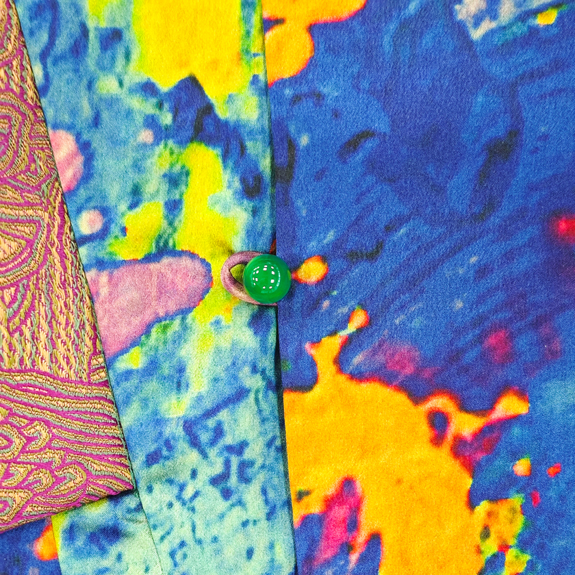 Gambiered Canton Silk Vest