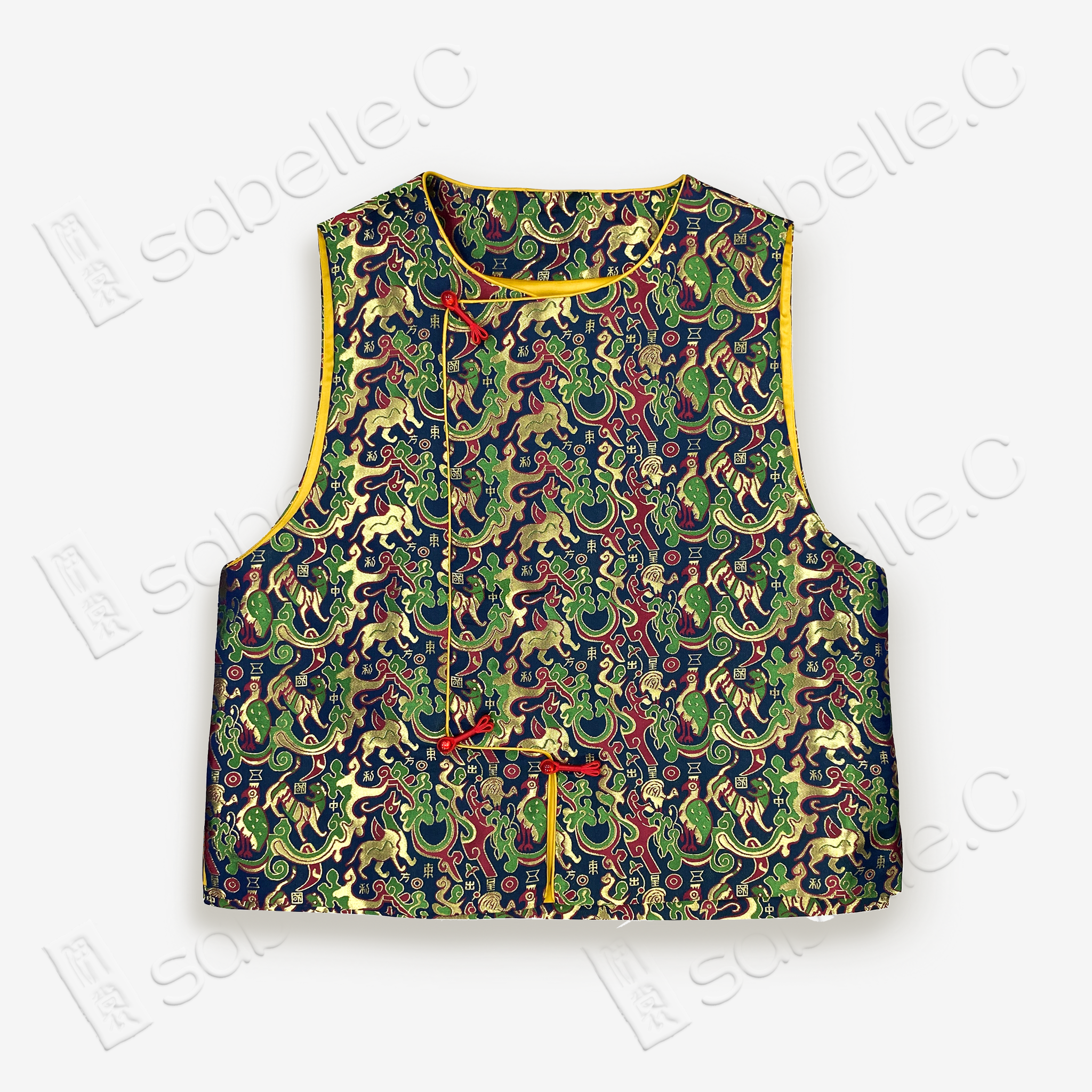 Chinese Brocade Vest