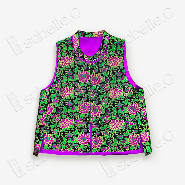 Chinese Yun Brocade Vest