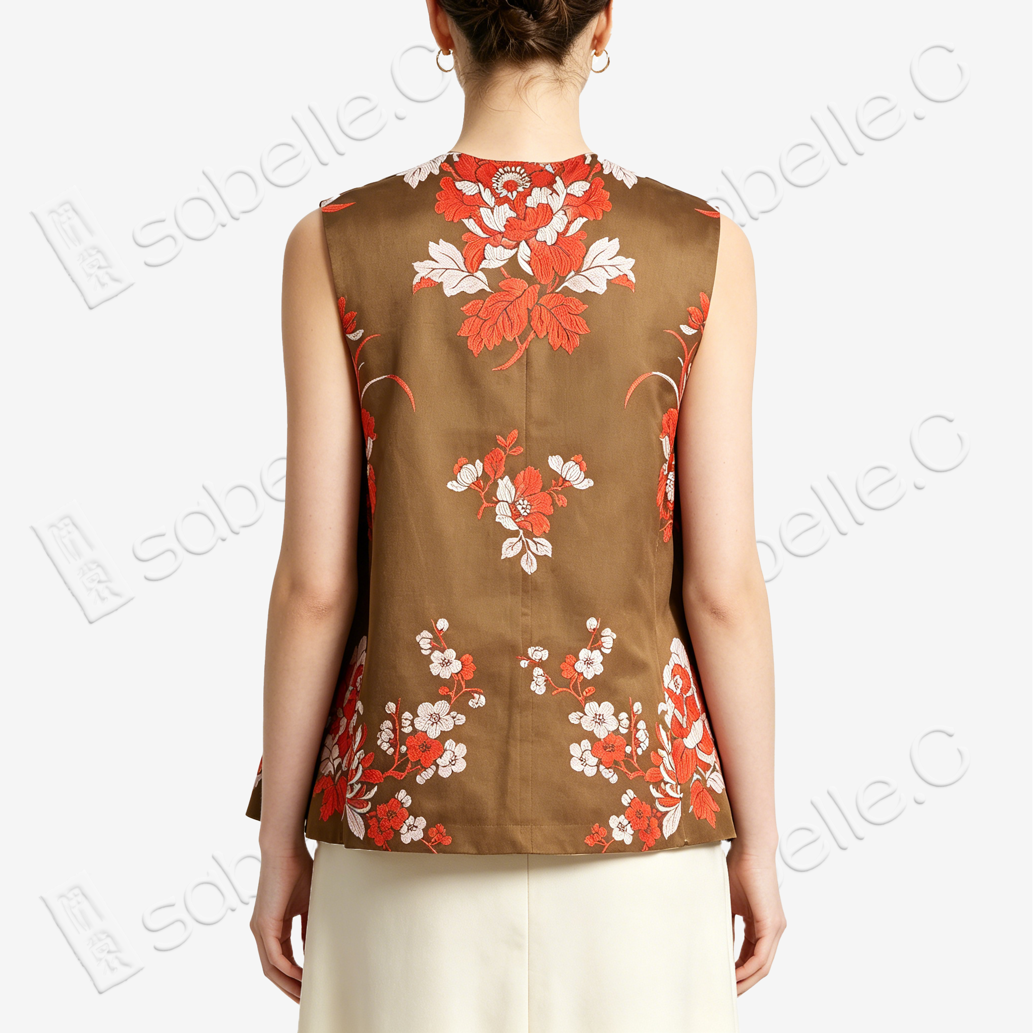 Fengguan Xiapei Vintage Silk Satin Vest - 「鳳冠霞帔款」古董真絲老緞馬甲