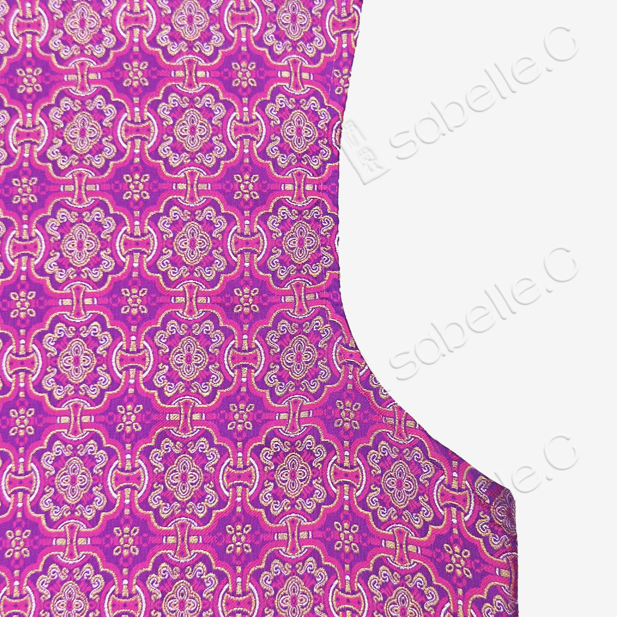 Violet Badajin Pattern Song Brocade Long Vest - 「紫禧」八達暈宋錦長背心