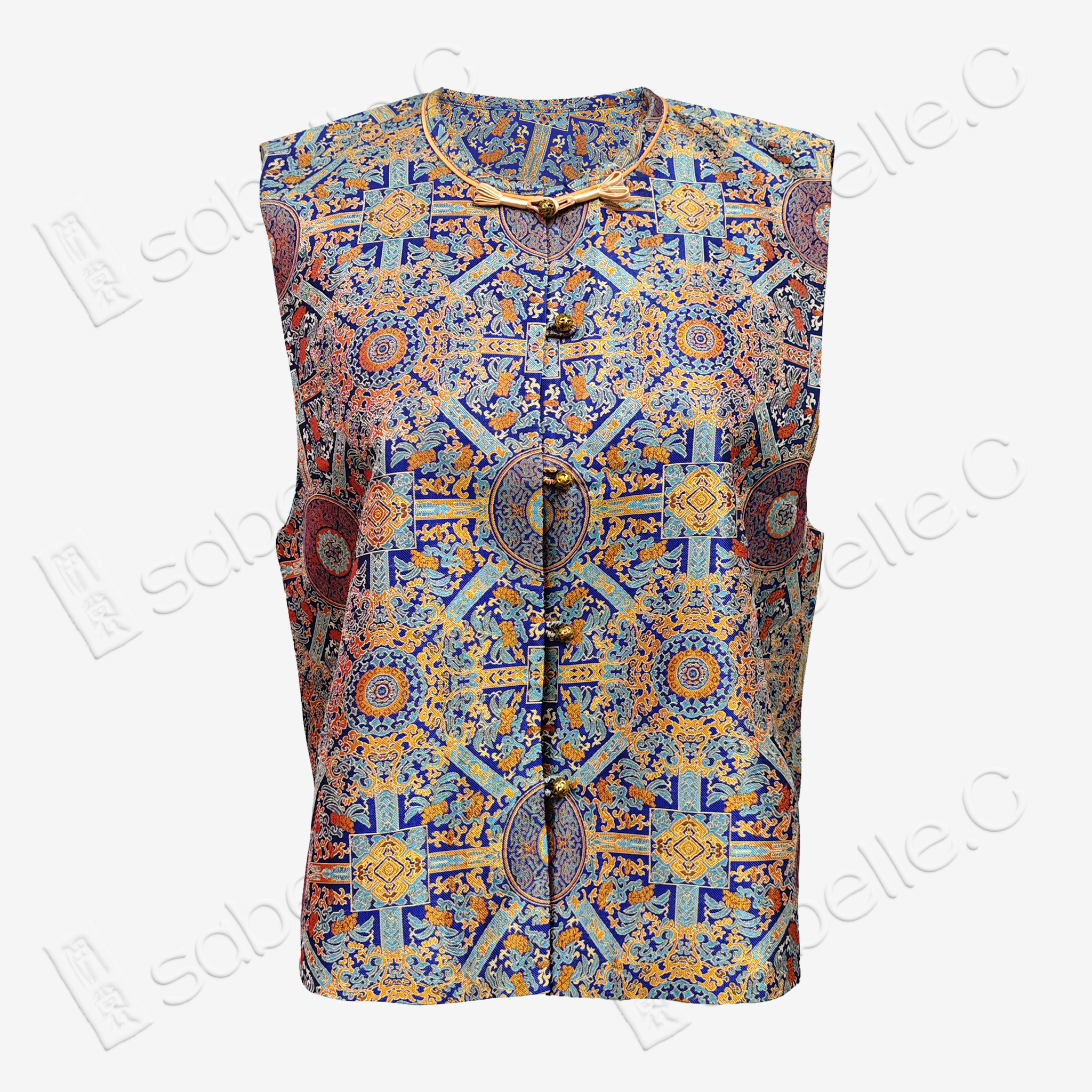 Bada Yun Song Brocade Vest - 「八達暈」宋錦馬甲
