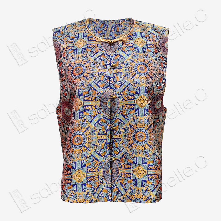 Bada Yun Song Brocade Vest - 「八達暈」宋錦馬甲