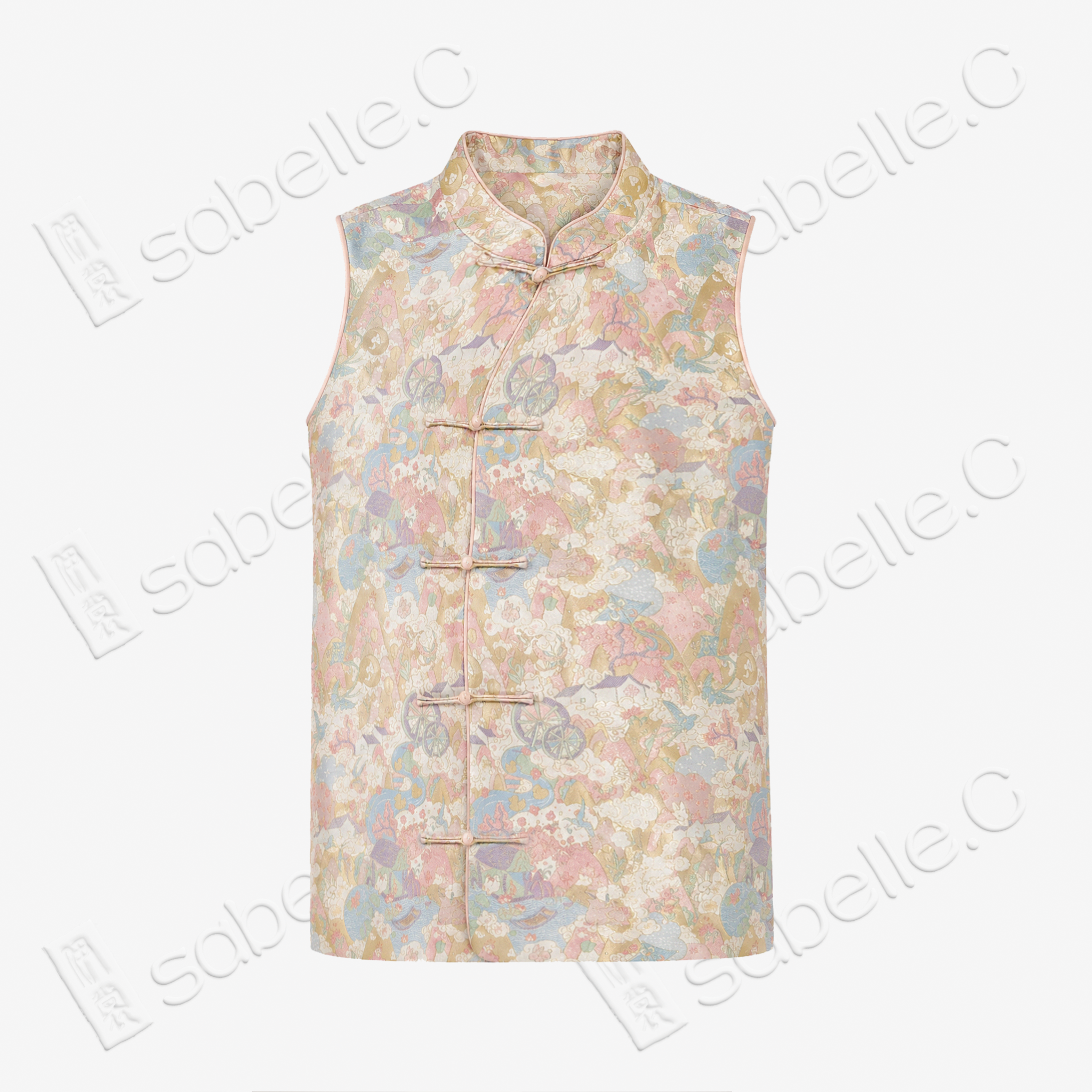 Song Brocade Waistcoat - 「淺綺春闌」宋錦馬甲