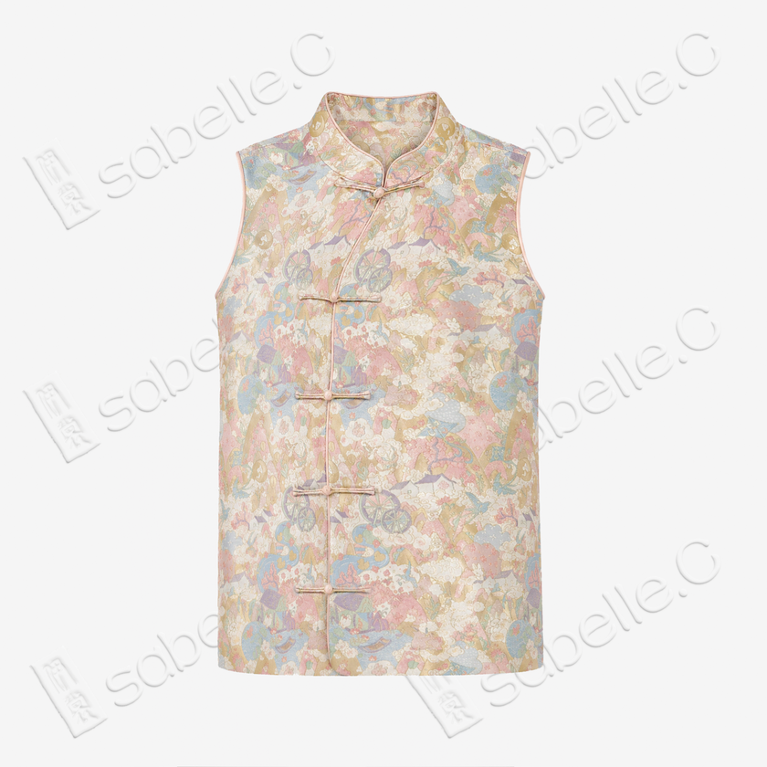Song Brocade Waistcoat - 「淺綺春闌」宋錦馬甲