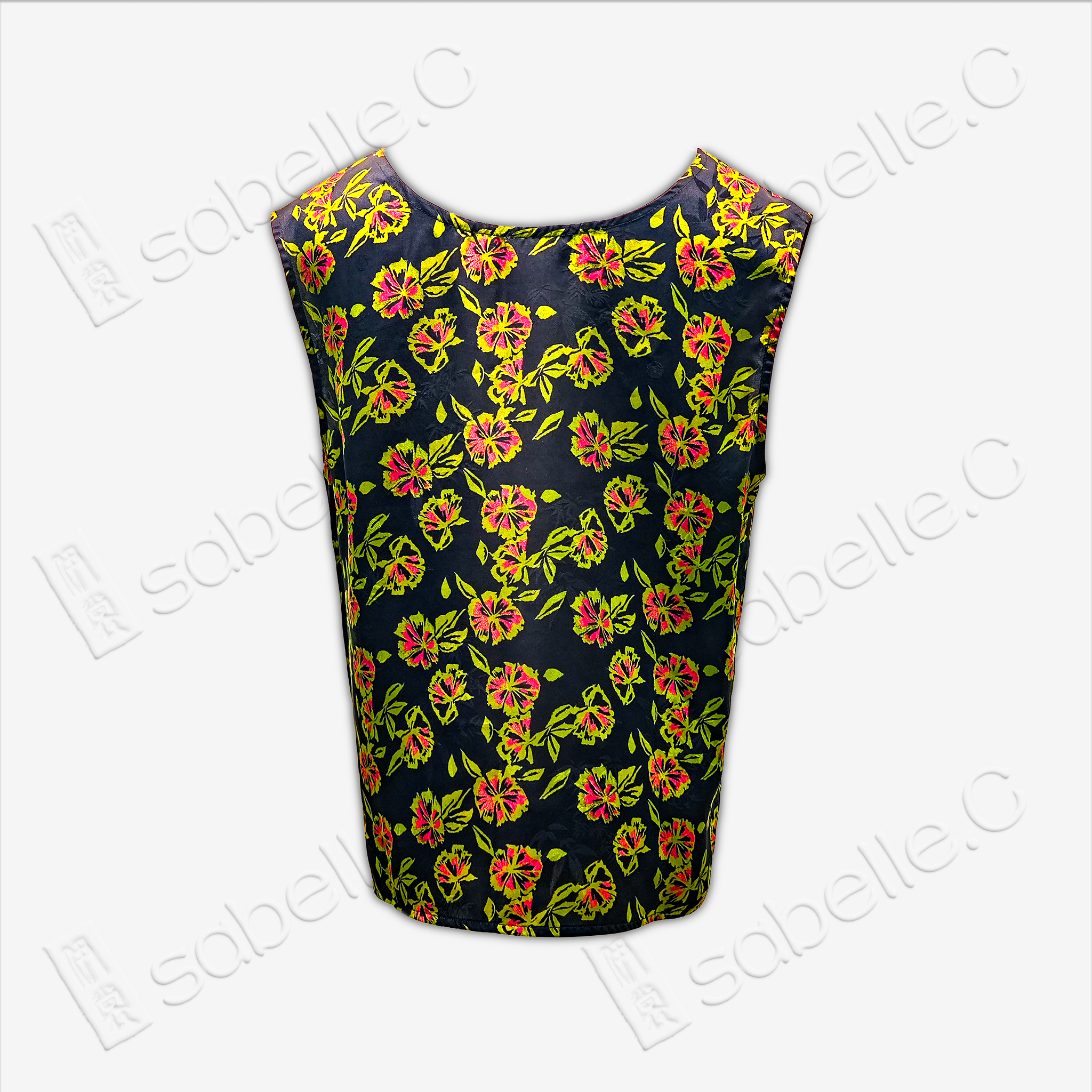 Gambiered Canton Silk Vest