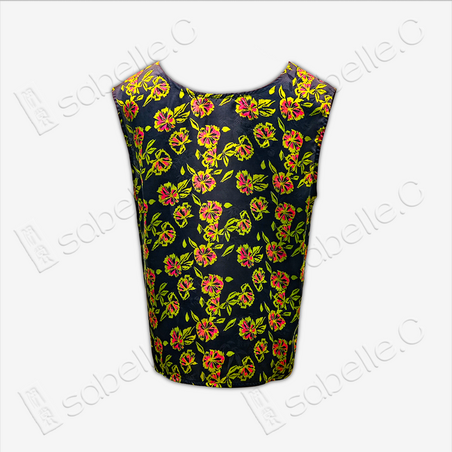 Gambiered Canton Silk Vest