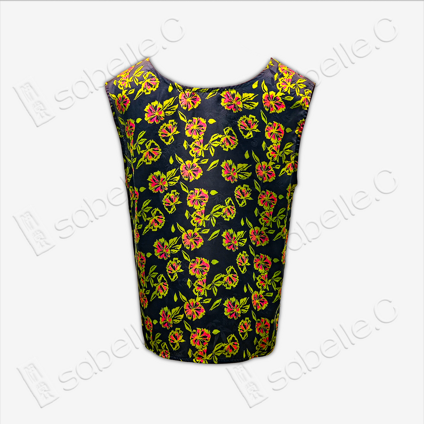 Gambiered Canton Silk Vest