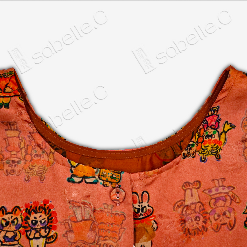 Gambiered Canton Silk Vest