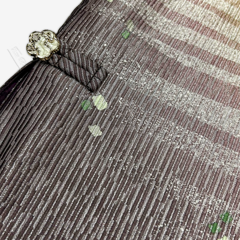 Tang Brocade Tank Top with Double-Layered Hem