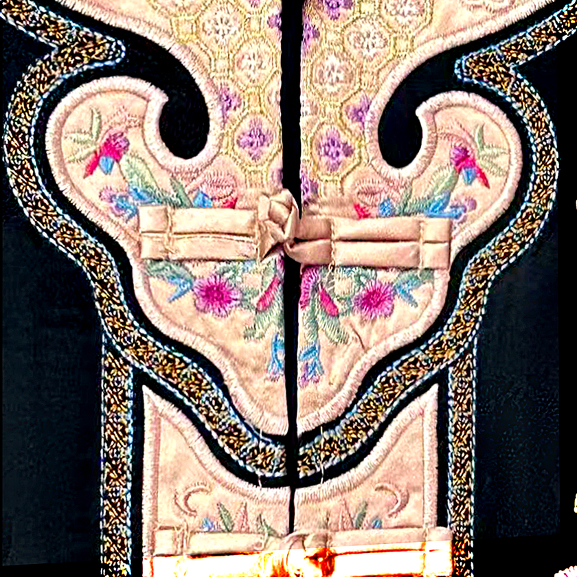 Embroidered Top with Ruyi Pattern