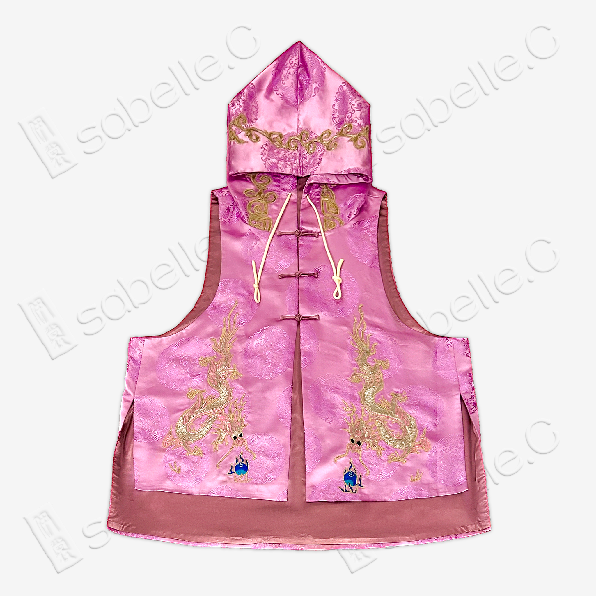 Hooded Silk Satin Tank Top