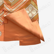 Gilded Orange Diamond Clover Kesi Long Vest - 緙絲長馬甲
