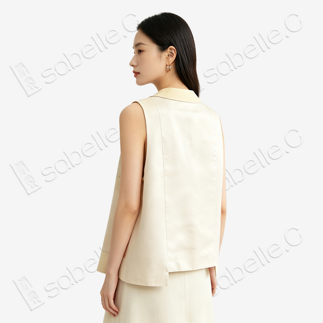 Gilded Mountain Kesi Long Vest - 緙絲中長款馬甲