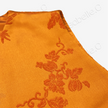 Amber Orchid & Bamboo Zhang Velvet Vintage Silk Vest - 漳絨古董真絲老緞馬甲