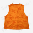 Amber Orchid & Bamboo Zhang Velvet Vintage Silk Vest - 漳絨古董真絲老緞馬甲