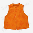 Amber Orchid & Bamboo Zhang Velvet Vintage Silk Vest - 漳絨古董真絲老緞馬甲