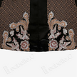 Black Phoenix Peony Vintage Silk Satin Vest - 古董真絲老緞馬甲