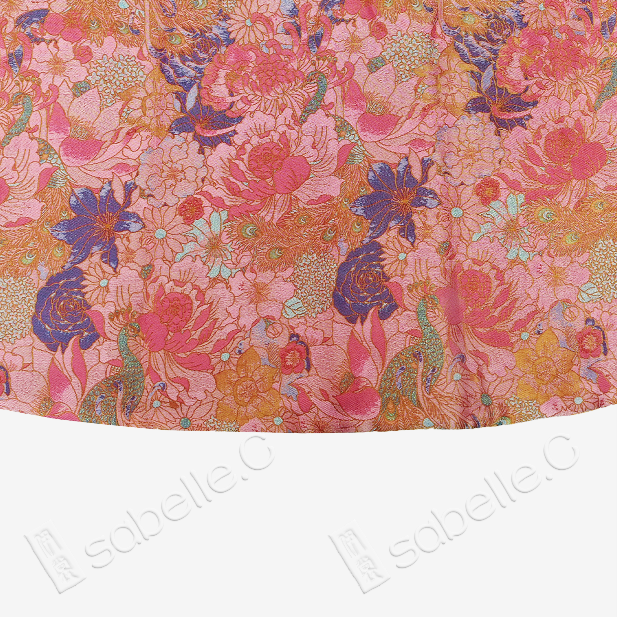 Blush Lotus Cloud Brocade Quilted Vest - 雲錦夾棉馬甲