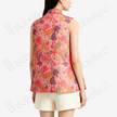 Blush Lotus Cloud Brocade Quilted Vest - 雲錦夾棉馬甲