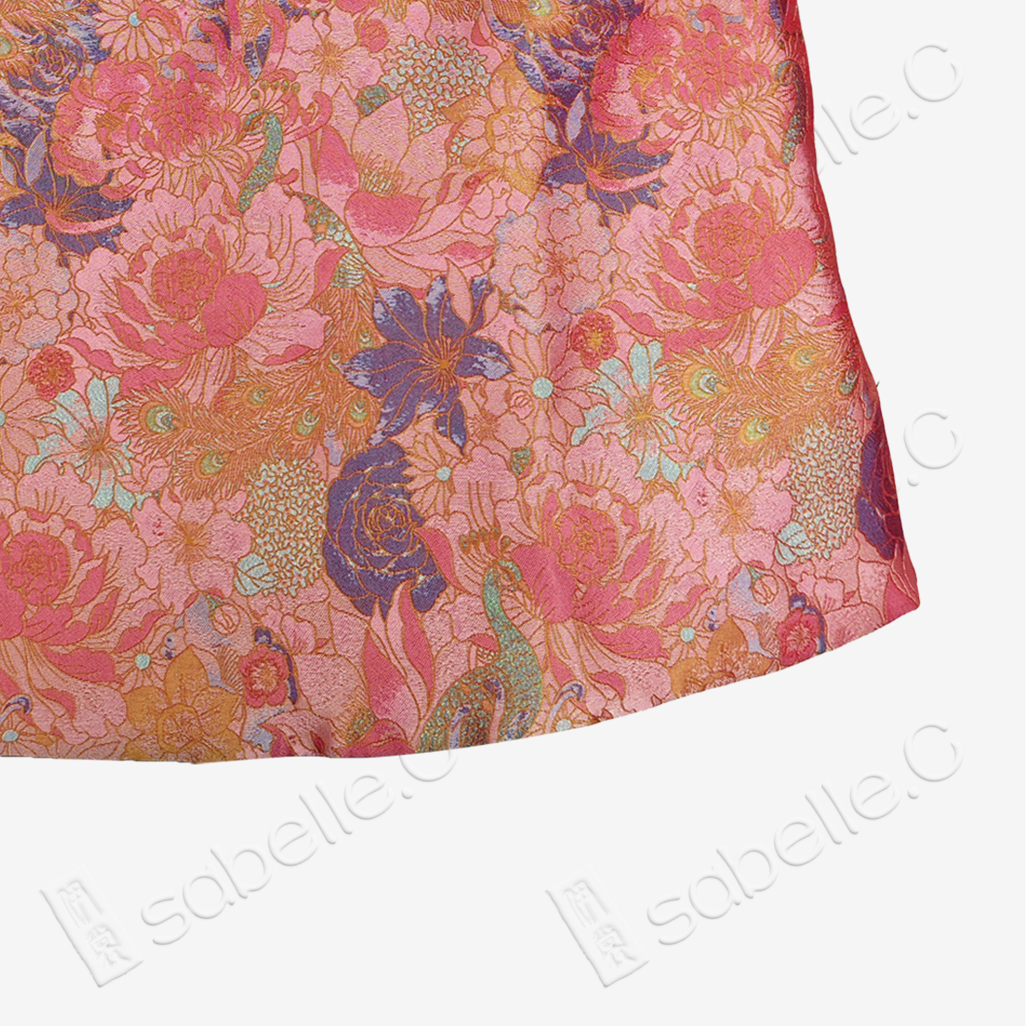 Blush Lotus Cloud Brocade Quilted Vest - 雲錦夾棉馬甲