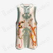 Dragon Phoenix Antique Embroidery Silk Satin Long Vest - 「清禾龍鳳」老繡真絲老緞馬甲