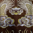 Vintage Silk‑Satin Hooded Sleeveless Top with Dragon Motifs - 古董真絲老緞連帽無袖上衣