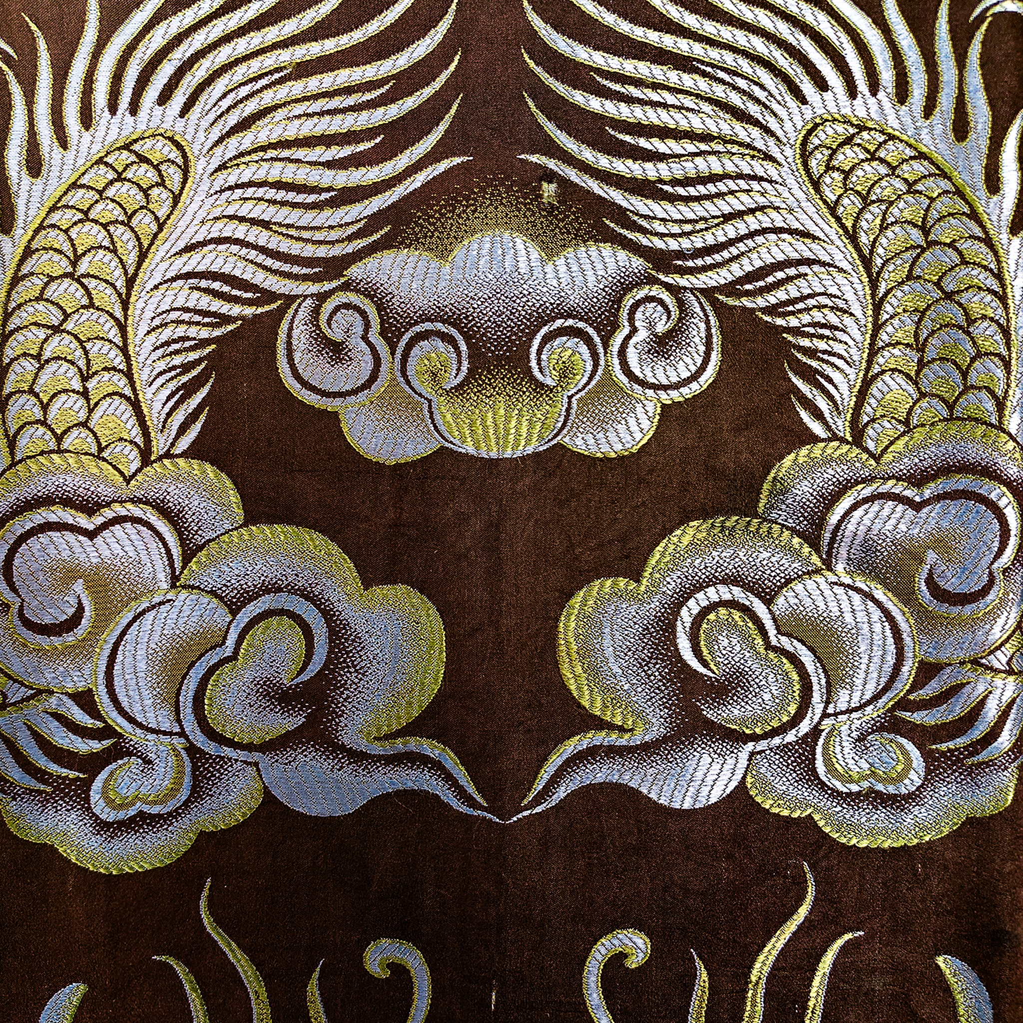 Vintage Silk‑Satin Hooded Sleeveless Top with Dragon Motifs - 古董真絲老緞連帽無袖上衣