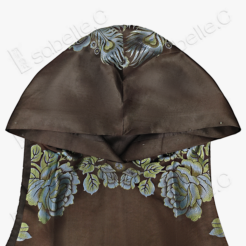 Vintage Silk‑Satin Hooded Sleeveless Top with Dragon Motifs - 古董真絲老緞連帽無袖上衣