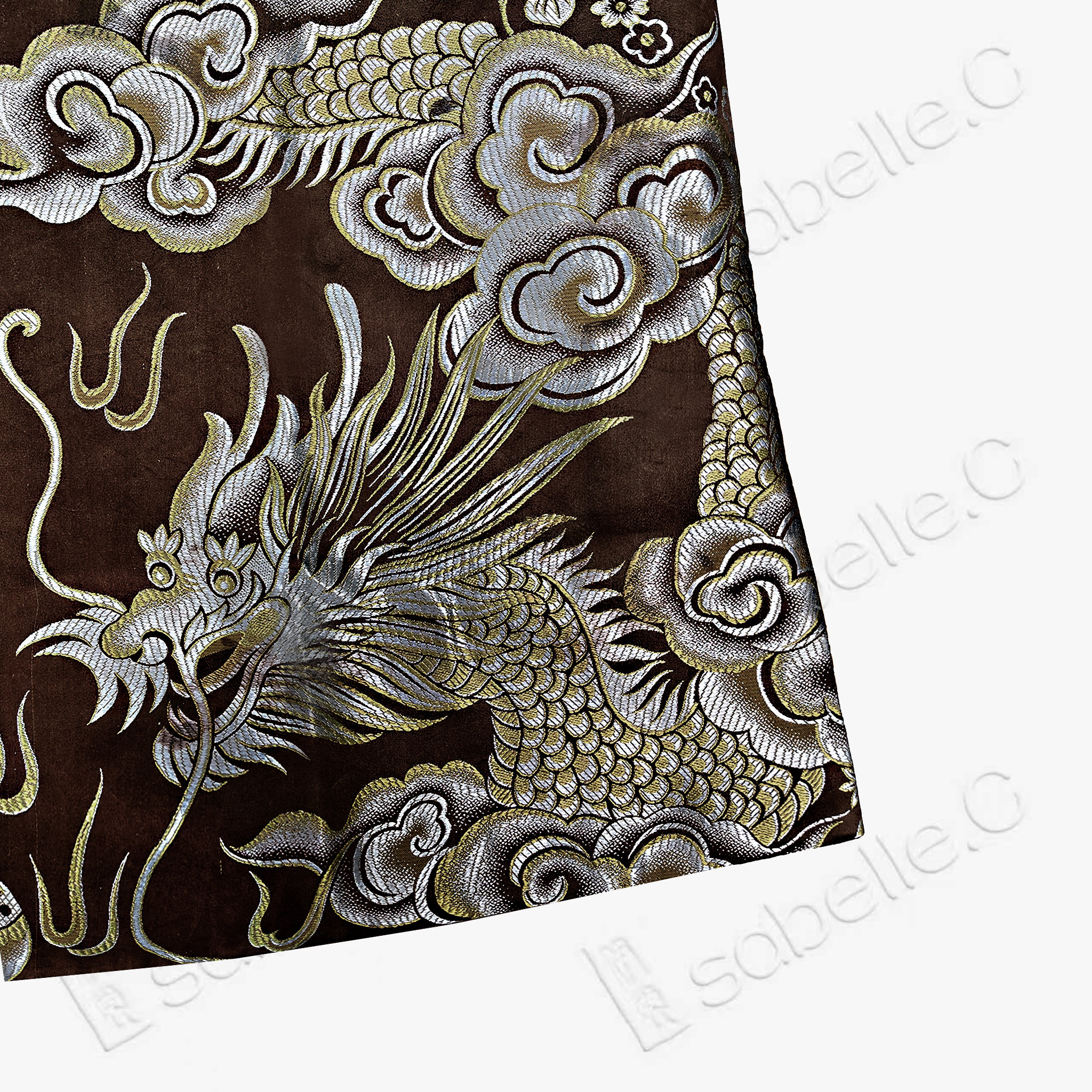 Vintage Silk‑Satin Hooded Sleeveless Top with Dragon Motifs - 古董真絲老緞連帽無袖上衣