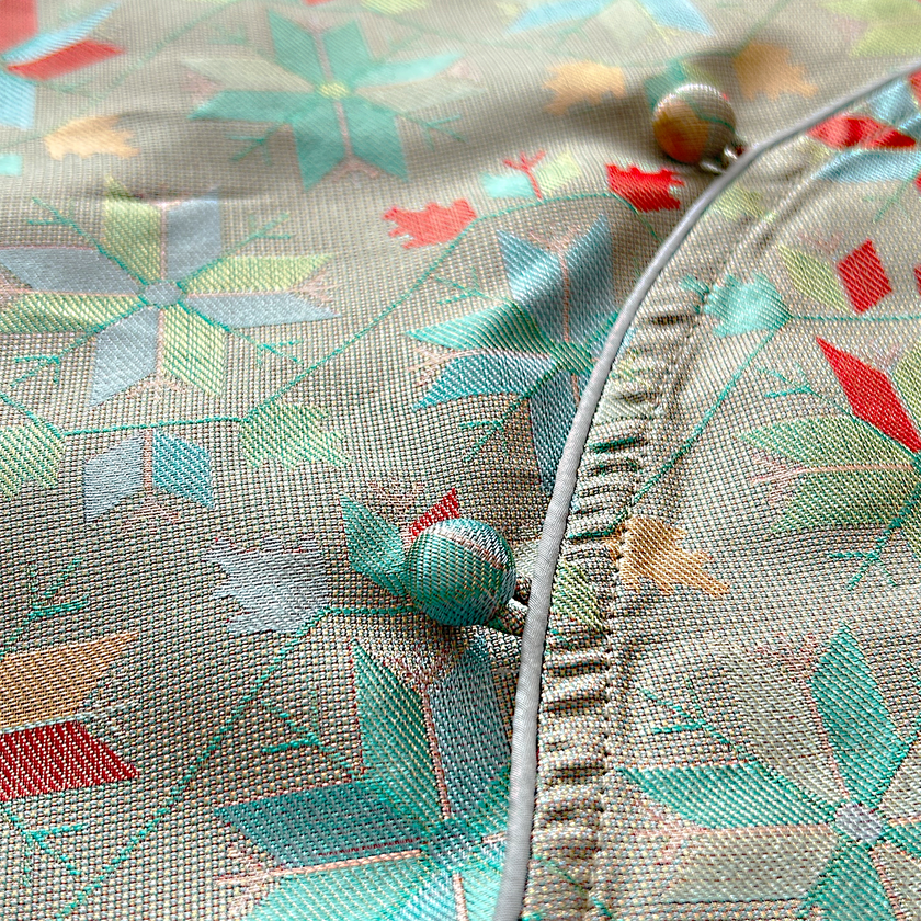 Shu‑Brocade Sleeveless Top - 宋錦斜襟無袖上衣