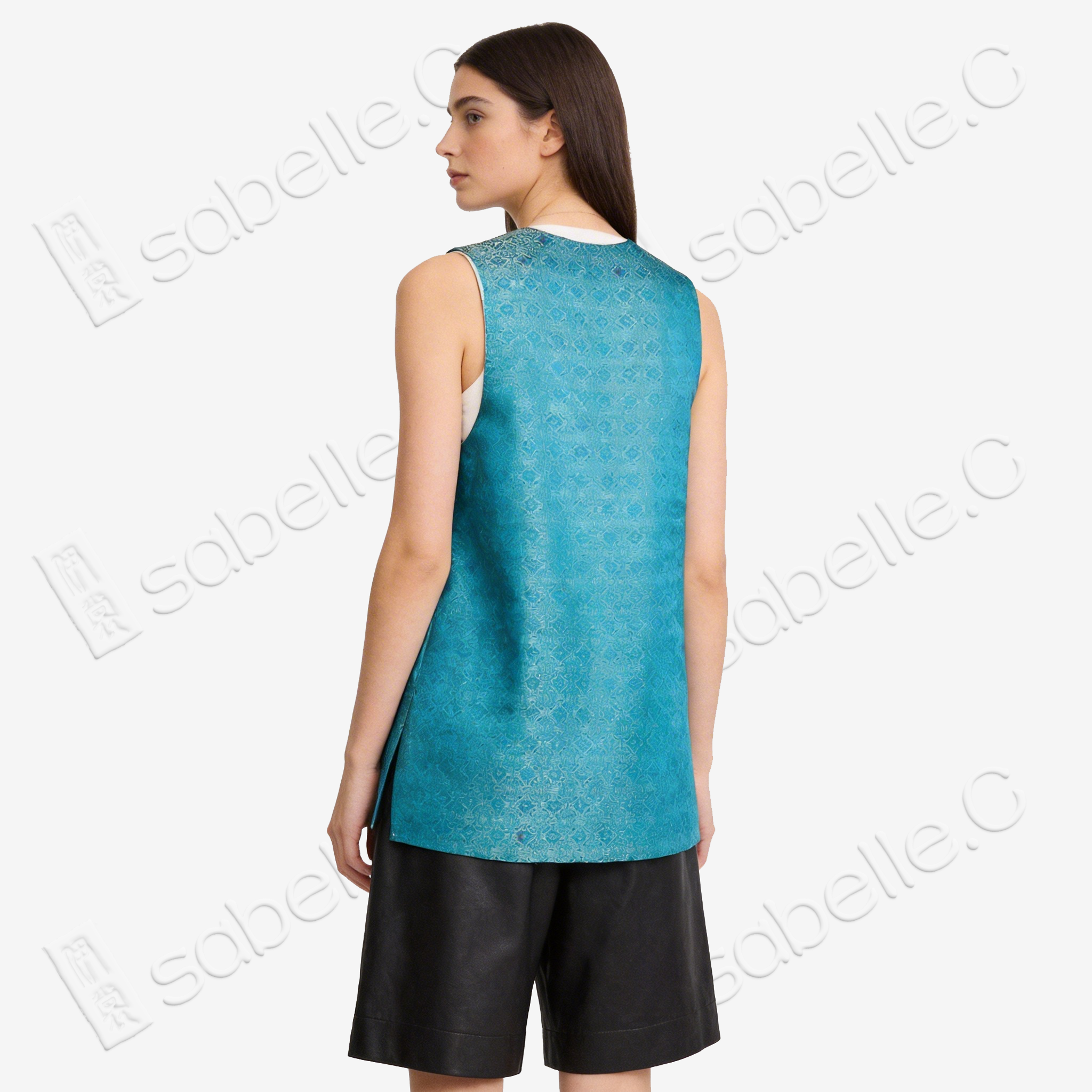 Song Brocade Sleeveless Top