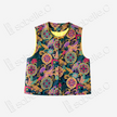 Cloisonné‑style Brocade Vest - 「琉釉繁翎」琺琅錦馬甲