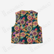 Cloisonné‑style Brocade Vest - 「琉釉繁翎」琺琅錦馬甲