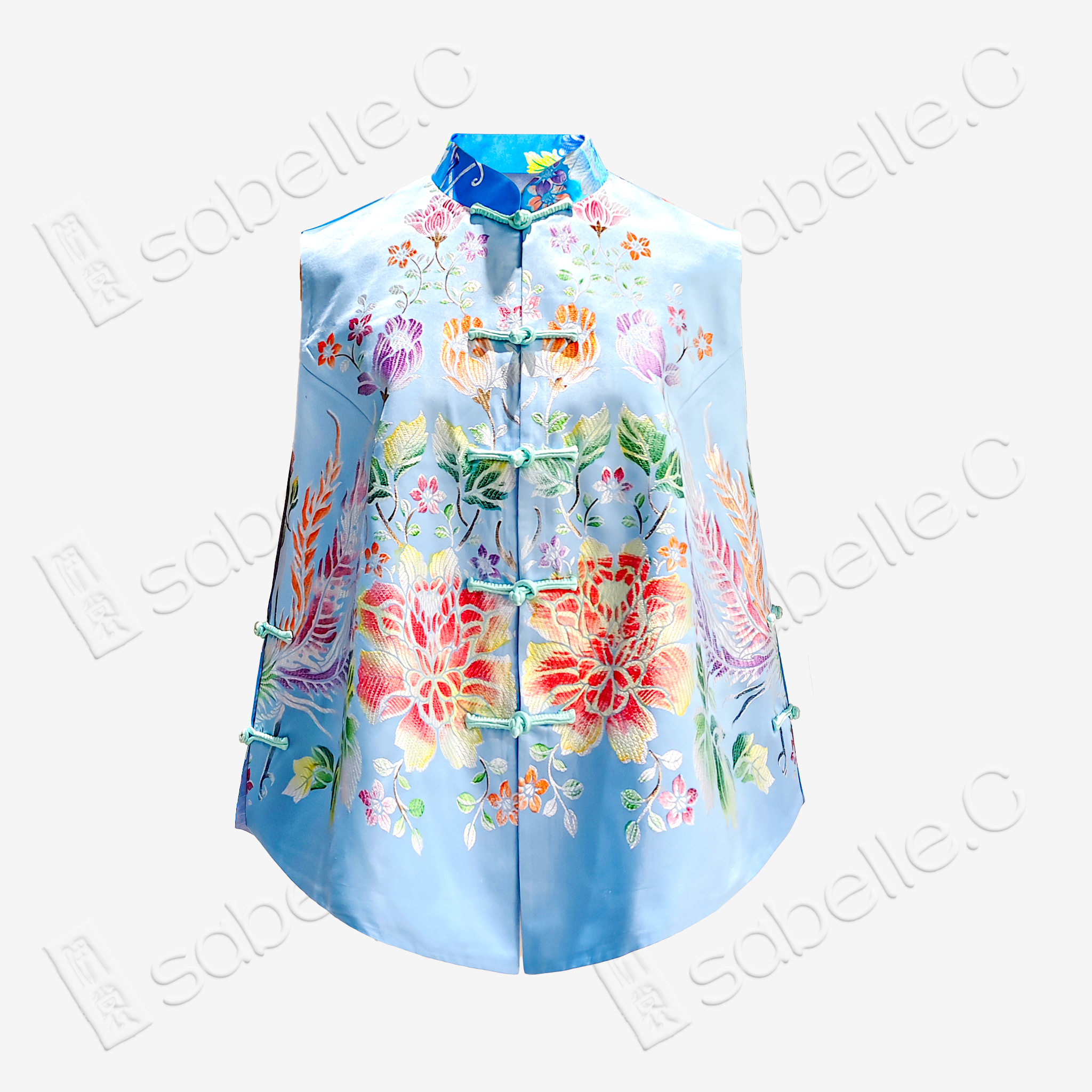 Vintage Silk Satin Vest