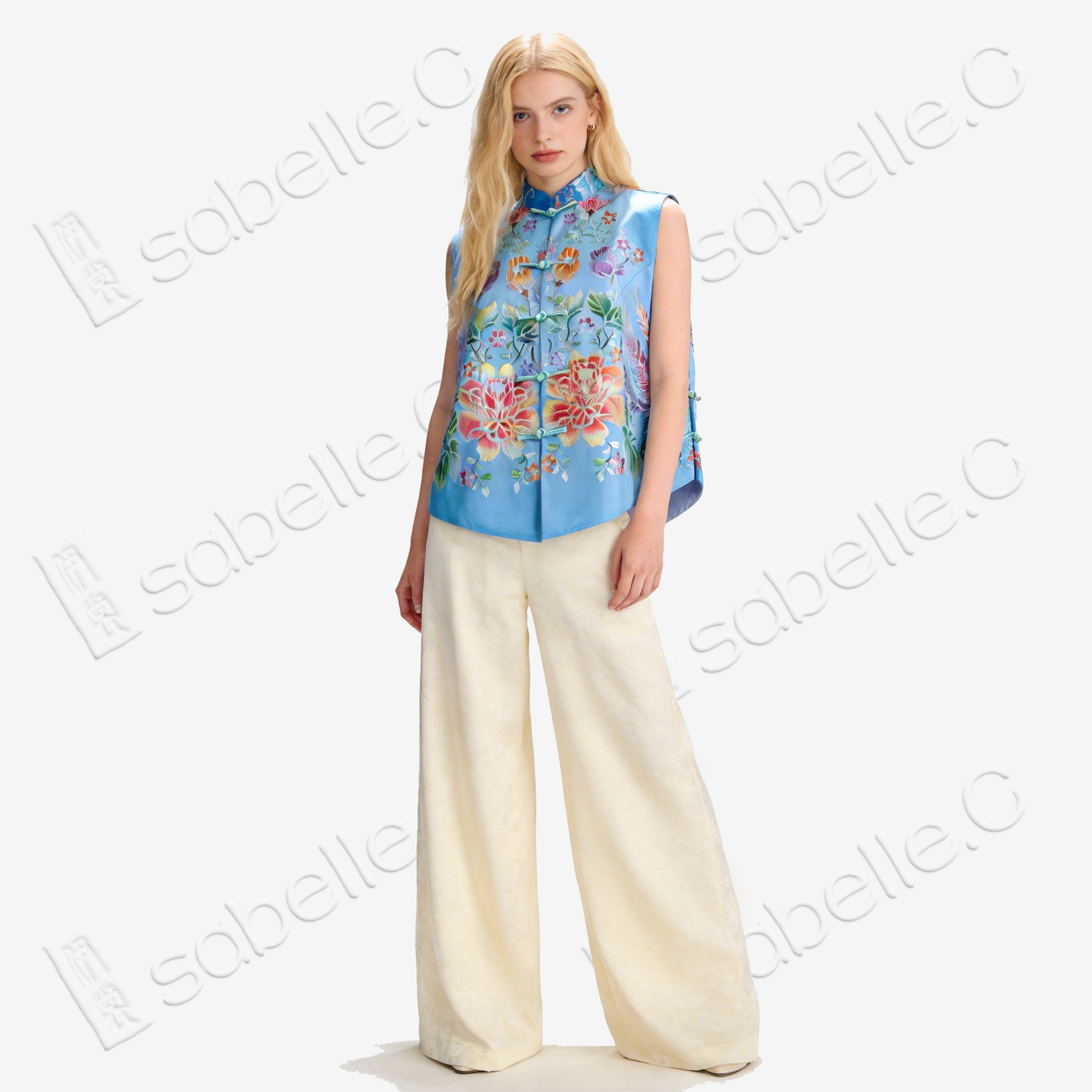 Vintage Silk Satin Vest