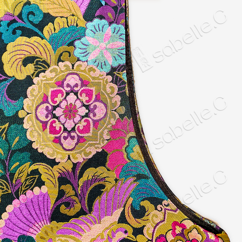 Enamel Brocade V-Neck Vest
