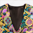 Enamel Brocade V-Neck Vest