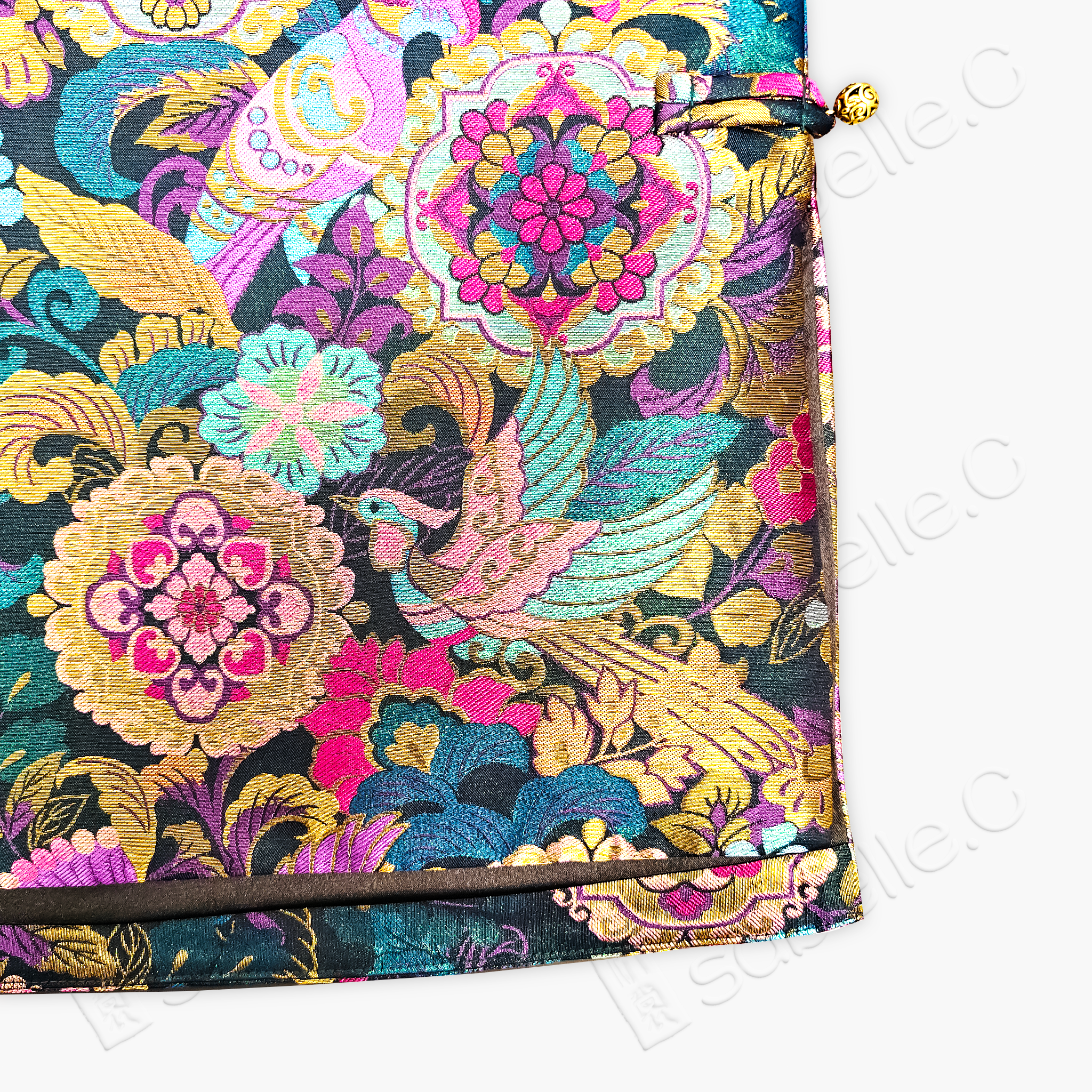 Enamel Brocade V-Neck Vest